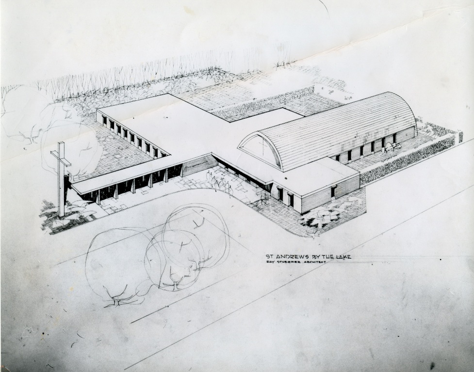 St Andrews by the Lake, Michigan City architectural drawing from 1956