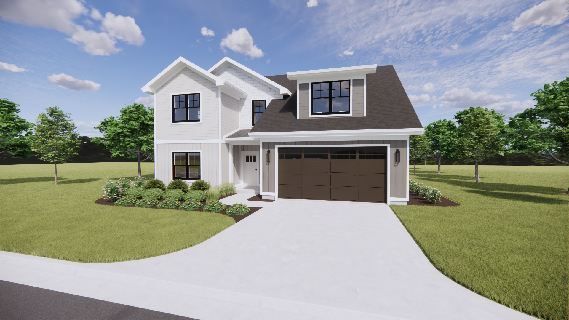 Scheme 4 - Front - 2 Car - Desert Stone and Tundra Gray