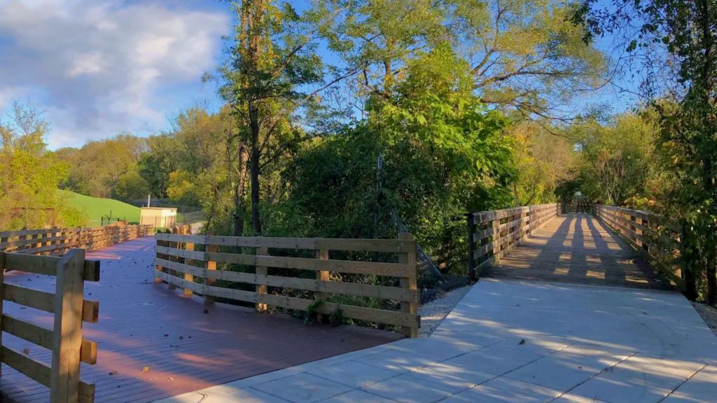 singing sands trail and trail creek connection in michigan city
